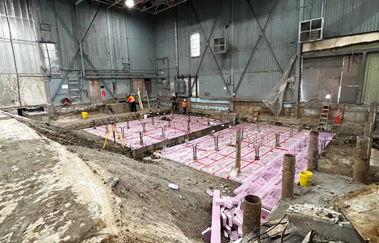 Excavation industrielle intérieure - Rive Nord