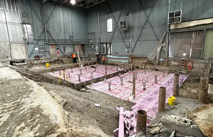 Excavation industrielle intérieure - Rive Nord