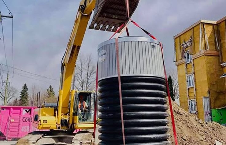 Installation conteneur à déchets résidentiel - Rive Nord