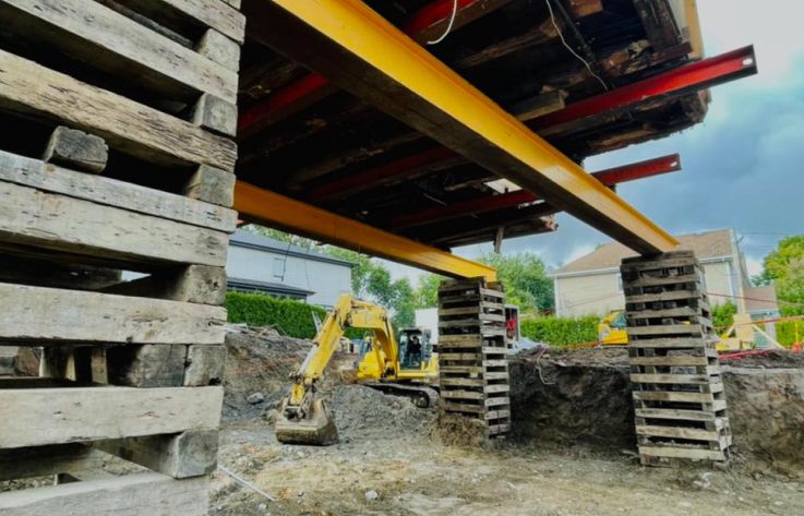Excavation sous-sol maison - Rive nord