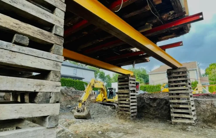 Excavation sous-sol maison - Rive nord