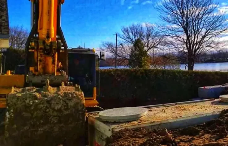 Fosse septique au bord de l’eau - Laurentides