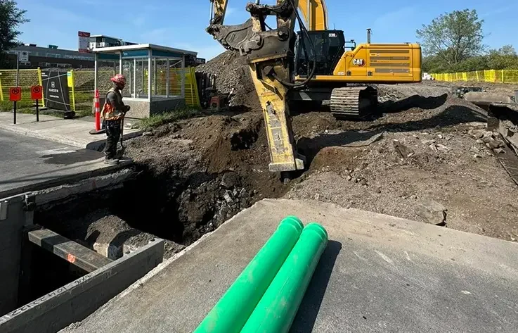 Raccordement de l’aqueduc - Rive Nord