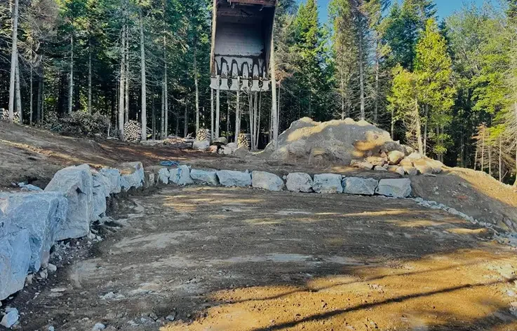Excavation de chemin d’accès - Rive Nord